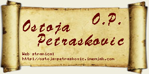 Ostoja Petrašković vizit kartica